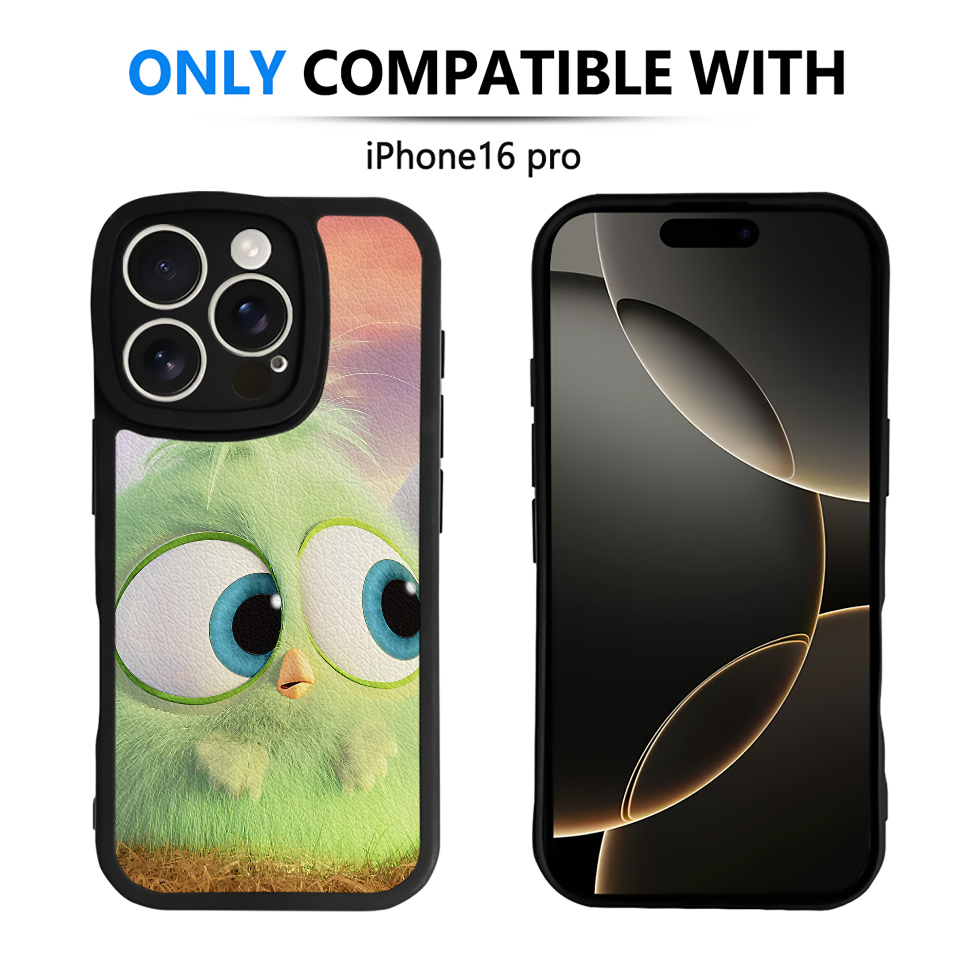 （画像用） Angry Birds アングリーバード 【iPhone 16シリーズ対応】シリコンスマホケース（レザー調） 材質：シリコン